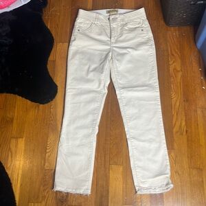 Women’s Democracy white denim straight leg size 2 ‘Ab technology’ used